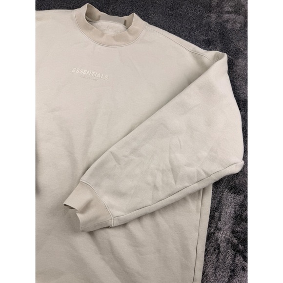 Fear of God Essentials Other - Fear of God Essentials Crewneck Sweatshirt Oatmeal Tan Mens Large FOG Logo